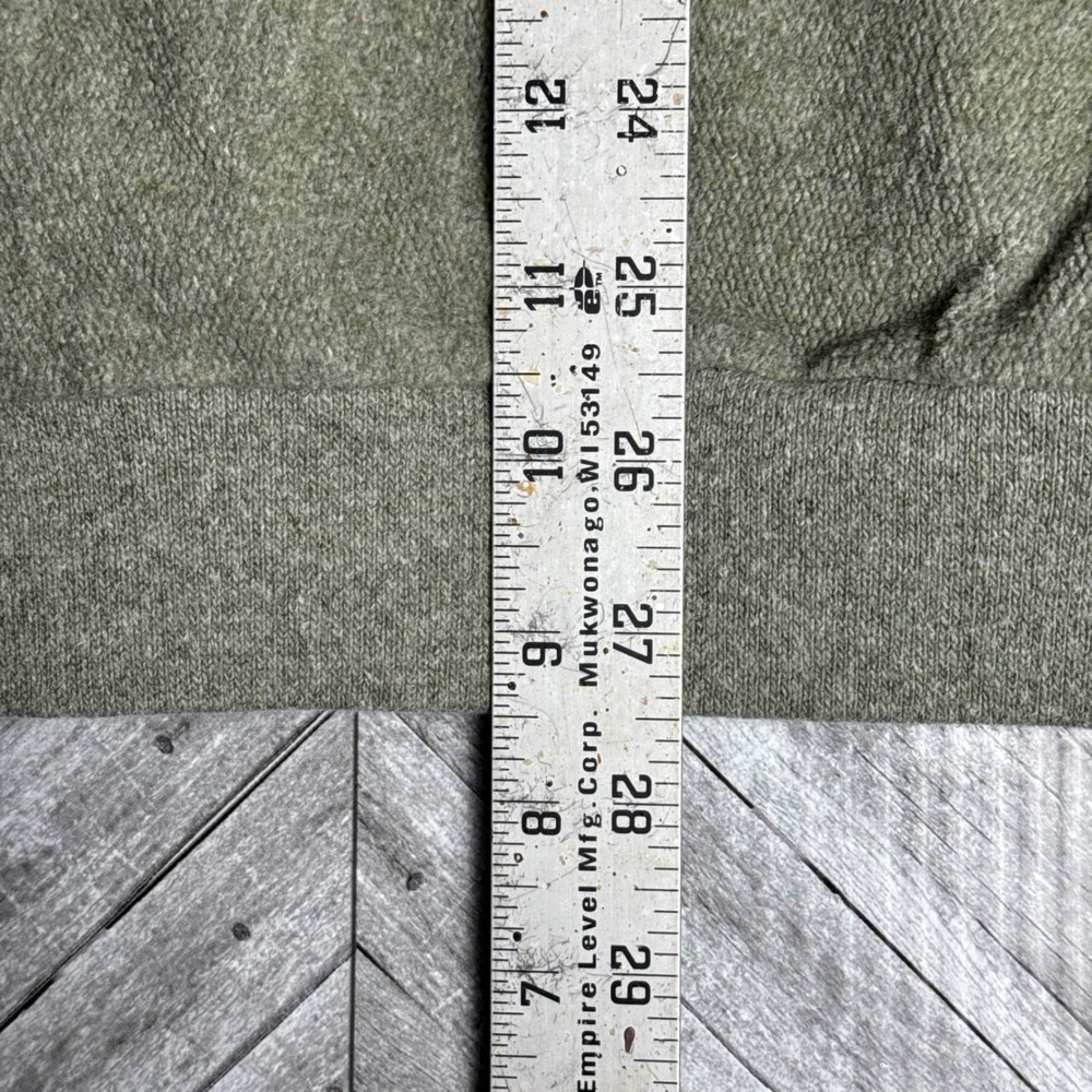 Green Brand Sansegal Recycled Yarn Mock Neck Button Pullover Sage Green Large - Picture 7 of 8